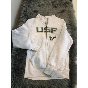 kids rivalry threads usf university of south florida quarterzip sweatshirt large